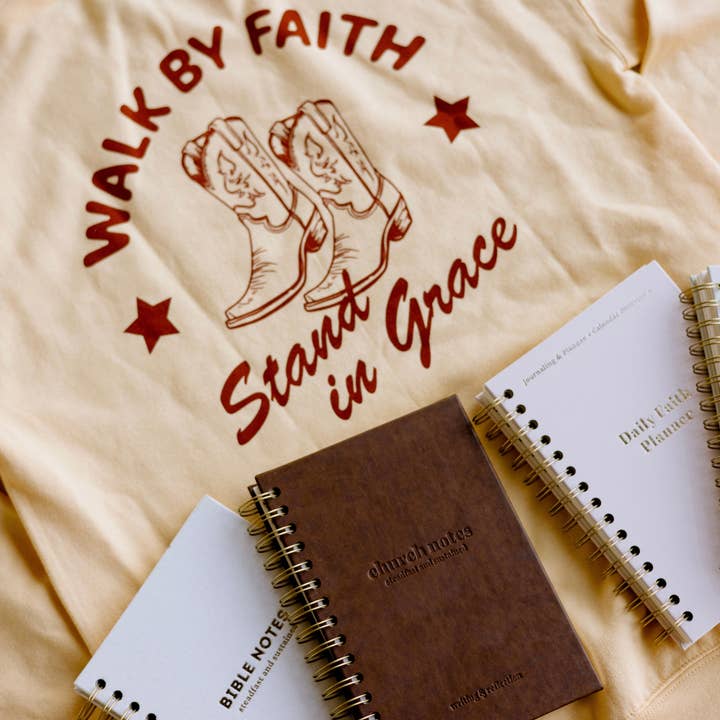 Steadfast and Sustained - Wholesale Journal/Diary - Church Notes Journal - EXTRA MARGIN SPACE Edition - Brown Faux Leather14