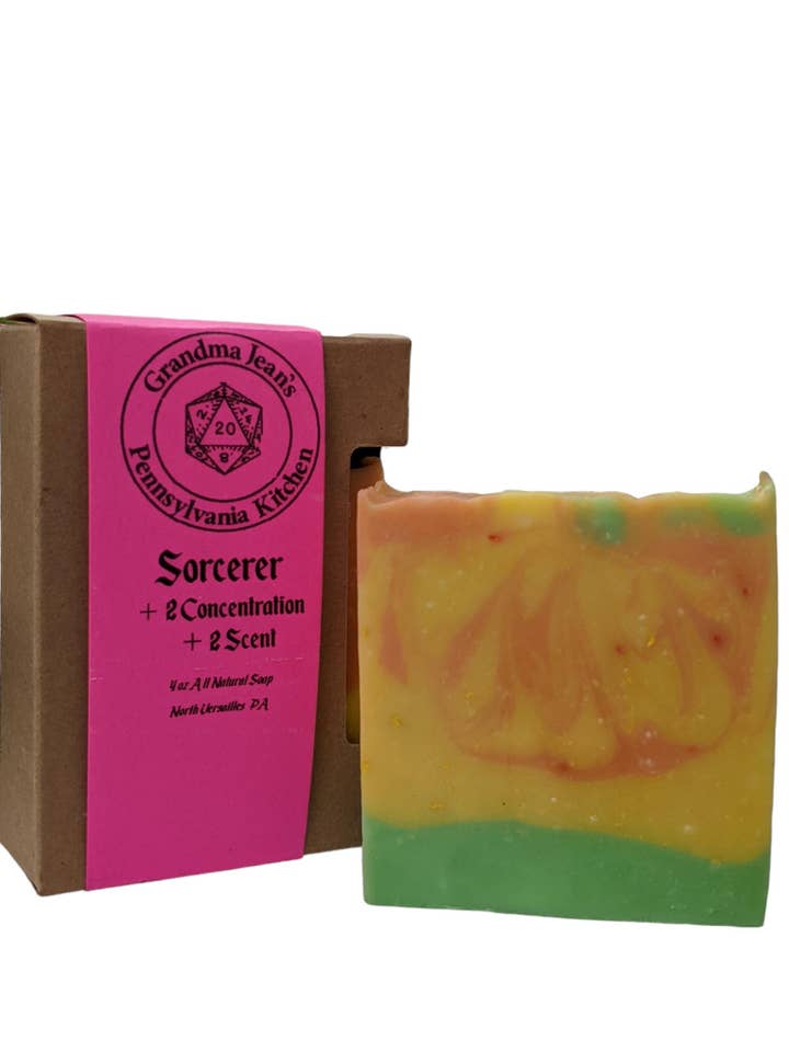 Sorcerer Gaming Themed Natural Handmade Soap for wholesale by Grandma Jean's Pennsylvania Kitchen