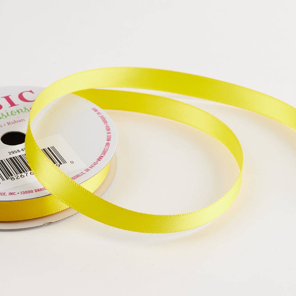 Factory Direct Craft - Wholesale Ribbon - Gift Wrapping - Thin 3/8" Satin Ribbon  - Select Color1