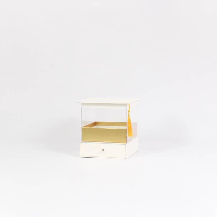 Elegant Design Supply – Caixa de presente por atacado – Caixa de Presente de Flores em Cubo de Acrílico para Graduação com gaveta4