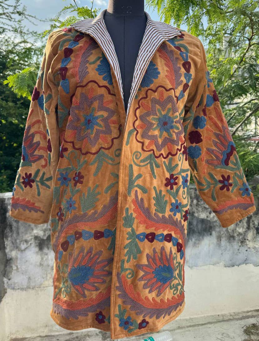 bhavnas boutique - Wholesale Jacket - Women's - Handcrafted Cotton Suzani Jacket Bohemian Style Coat Jacket 0