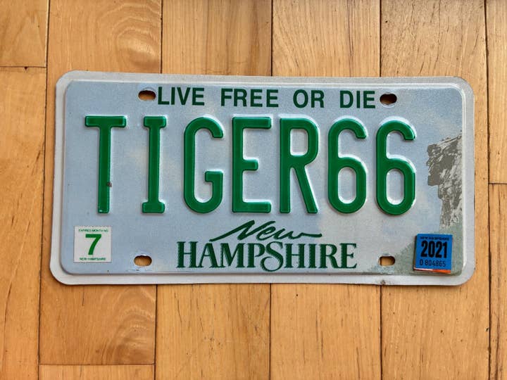 Targa personalizzata del New Hampshire 2021 per la vendita all'ingrosso da parte di RusticPlates