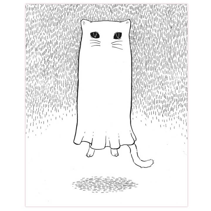 Impressão de arte flutuante Ghostie por atacado de Bee's Knees Industries