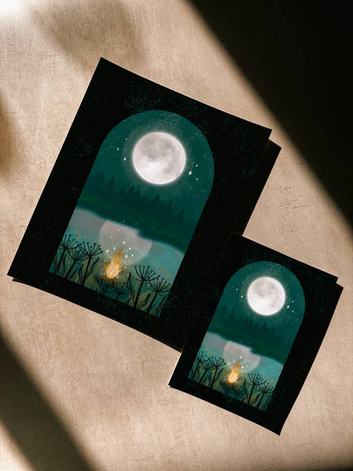 Kunstdruck: Mitternachtsmagie; 5x7, 8x10 für den Großhandel von Lantern Print Co.