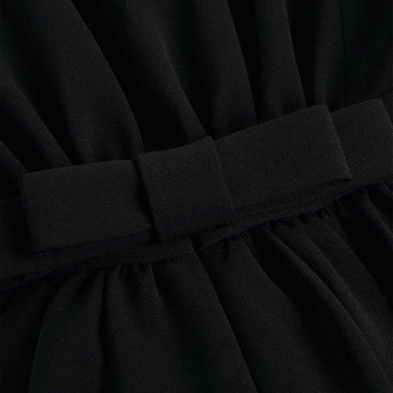 FurDecoration - Wholesale Dress - Women's - Black & White Feather Sleeve Party Dress8