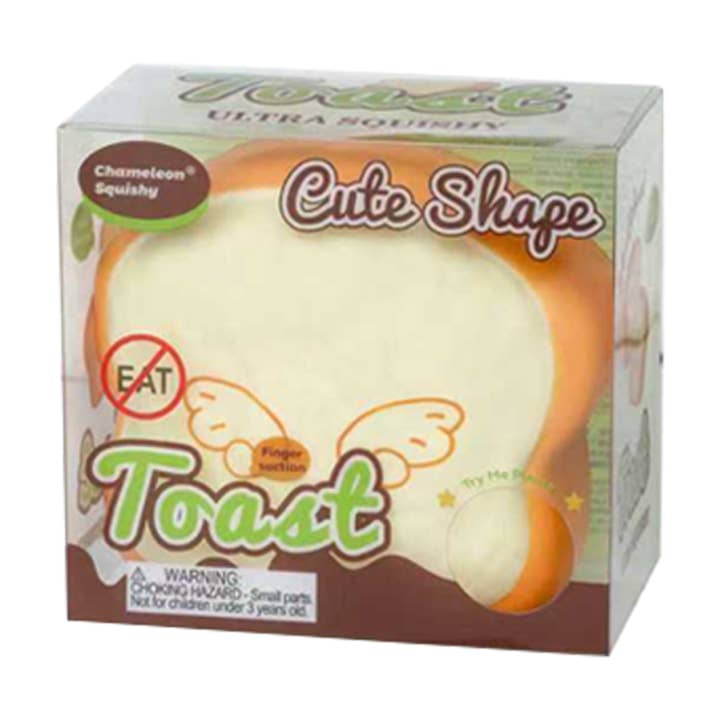 Cute Shape Toast Ultra Squishy – Slow Rising Stress Toy (6-Piece Counter Display) MSUS6 for wholesale by Modek Sports