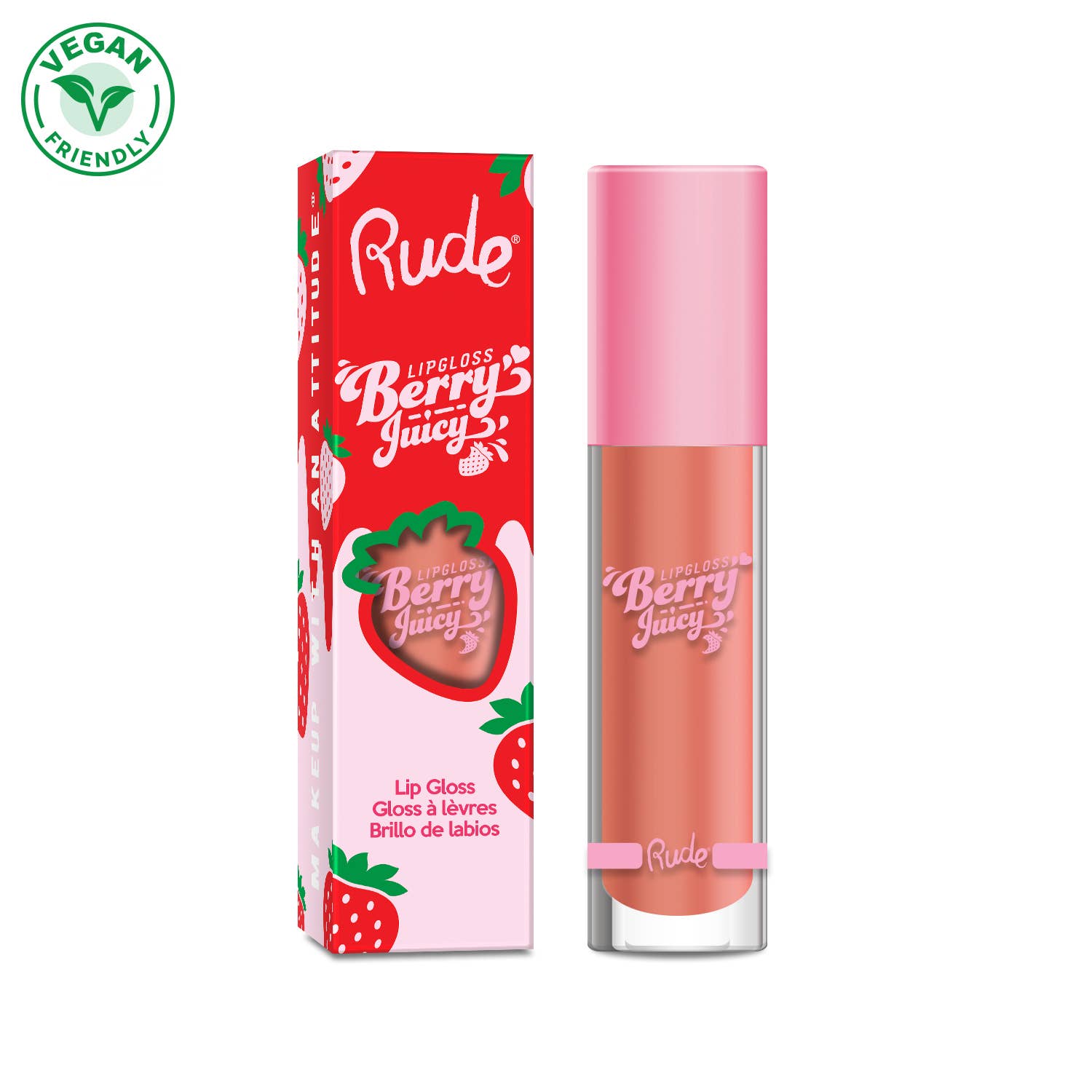Rude Cosmetics - Wholesale Lip-gloss - Berry Juicy Lip Gloss6