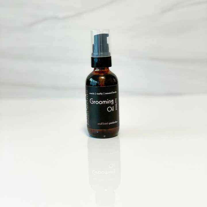 Grooming Oil - Beard, Skin + Hair for wholesale by Elecampane Rose Bespoke Apothecary™