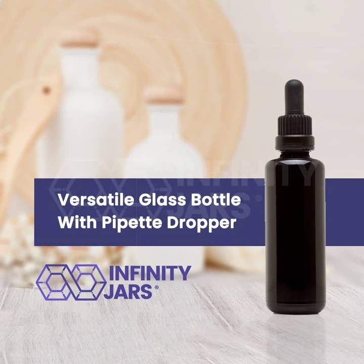 Infinity Jars - Wholesale Essential Oil Holder - 50 ml Glass Pipette Dropper Bottle3