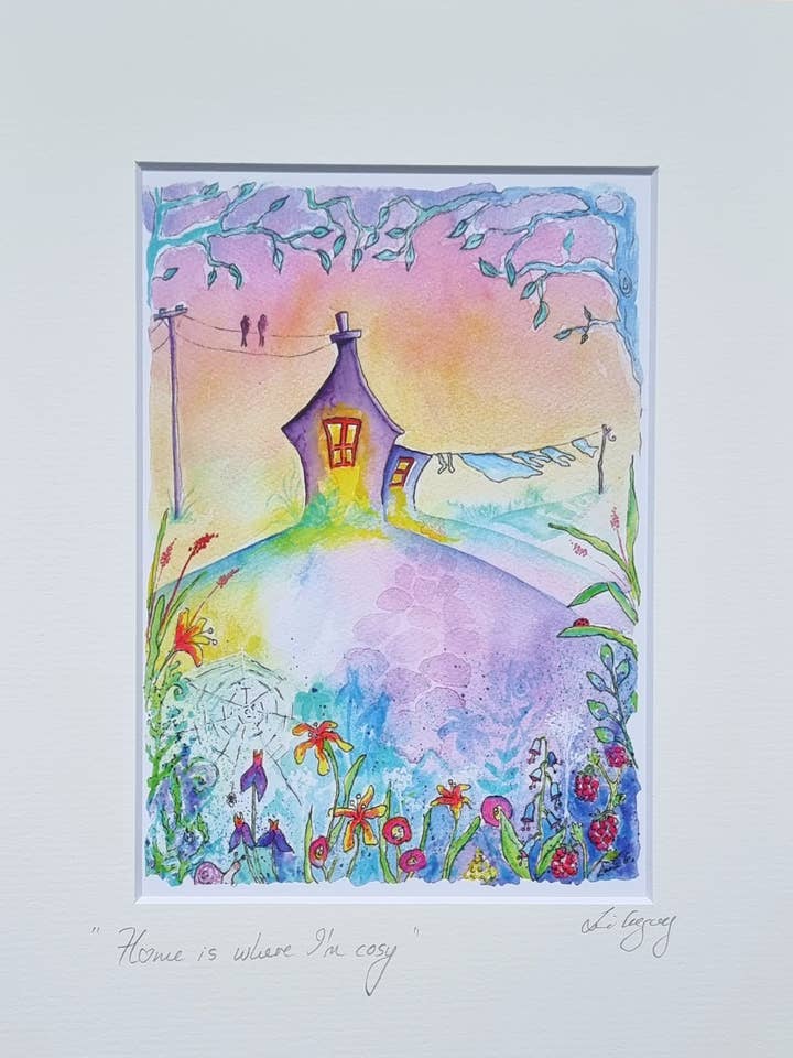 ”Hemmet är där jag är mysig”
Roligt tryck för wholesale av Lani Gregory - Art