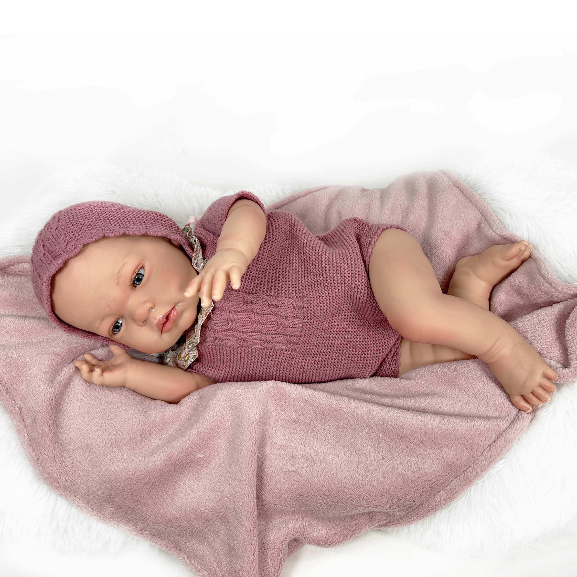 Nines Artesanals d'Onil Dolls - Venta al por mayor Muñeca - Niños - MUÑECA SANDRA PREMIUM REBORN ROSA1