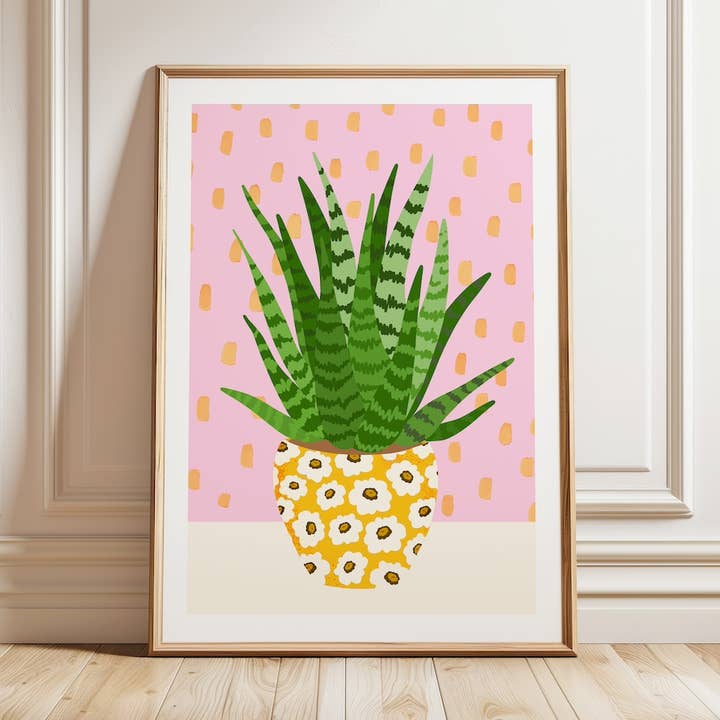 A4 poster illustration art print - Sansevieria plant botanical for wholesale by Muchable