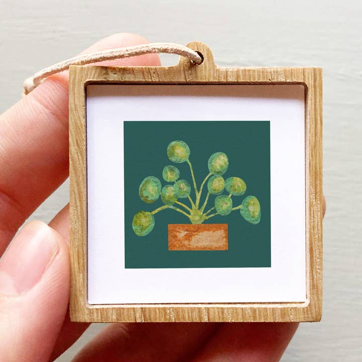 Mick's Art Goods - Wholesale Art Print - Mini 1" Pilea Peperomioides Houseplant Botany Tiny Art Print11