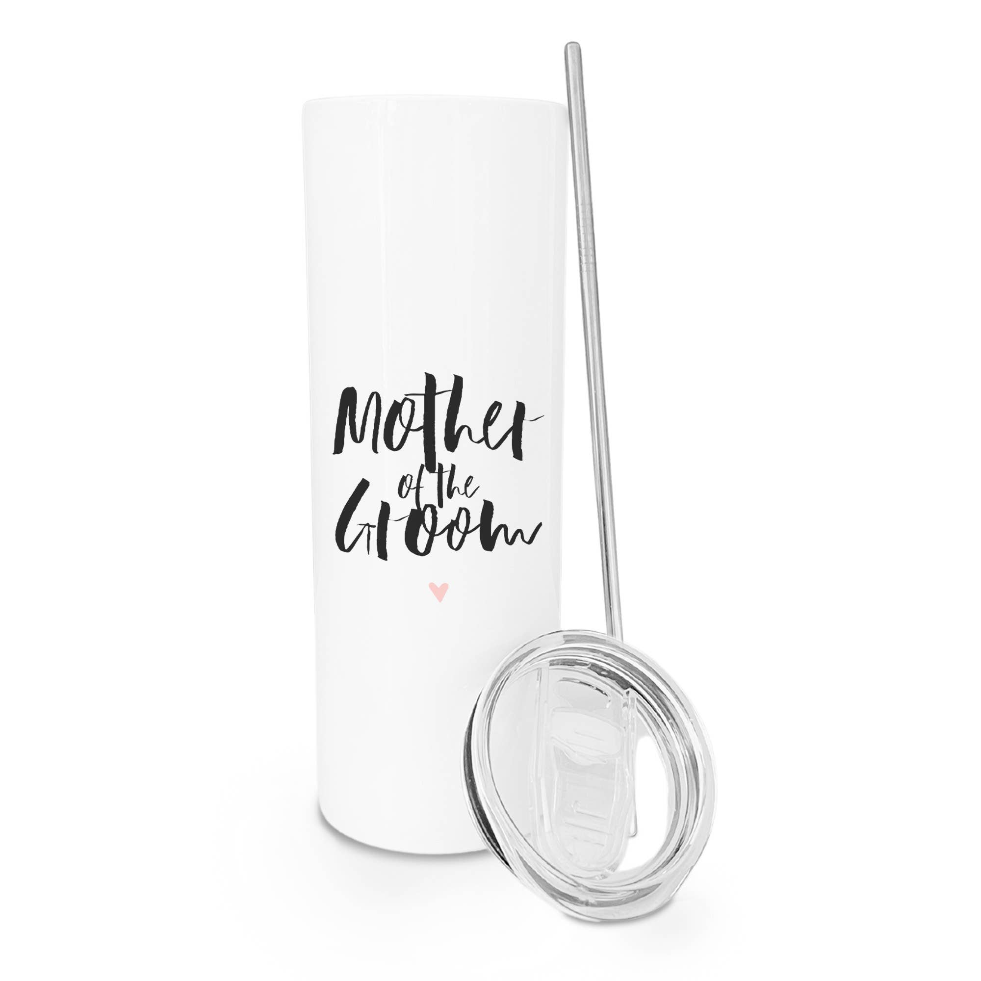 The Cotton & Canvas Co. - Wholesale Insulated Mug/Tumbler - Mother of the Groom Skinny Stainless Steel Wedding Tumbler1