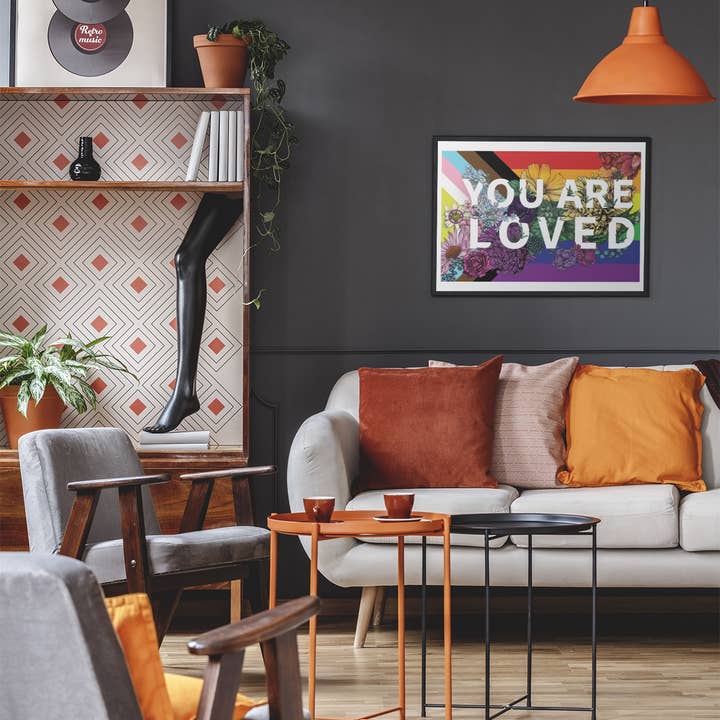 Transpainter - Wholesale Art Print - You Are Loved Poster | Rainbow Pride Art | LGBTQ Poster5