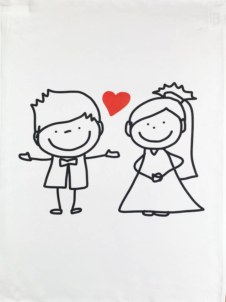 International Code of Signals cotton tea towel for wholesale by Half a Donkey