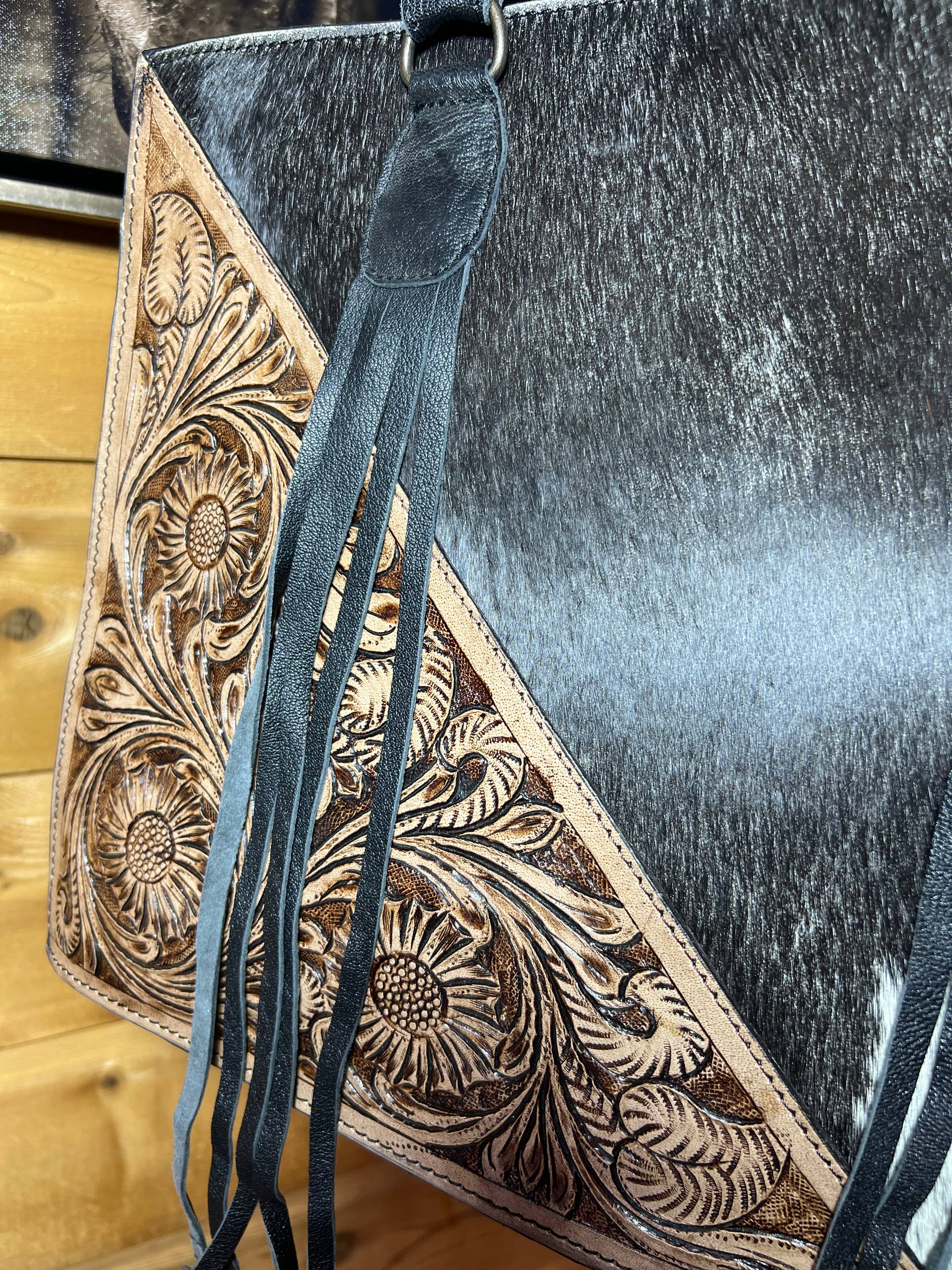 Westrian International - Wholesale Tote Bag - Women's - Western Executive Tooled Leather Cowhide Tote Purse5