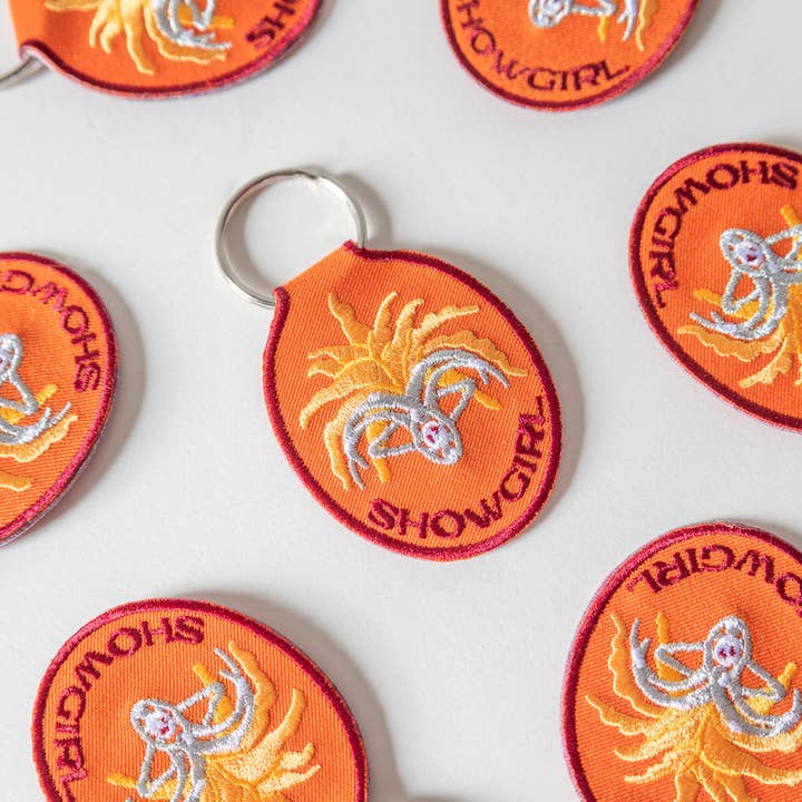 Lindy Stark Designs – wholesale Keychain – Women's – Showgirl Embroidered Keychain2