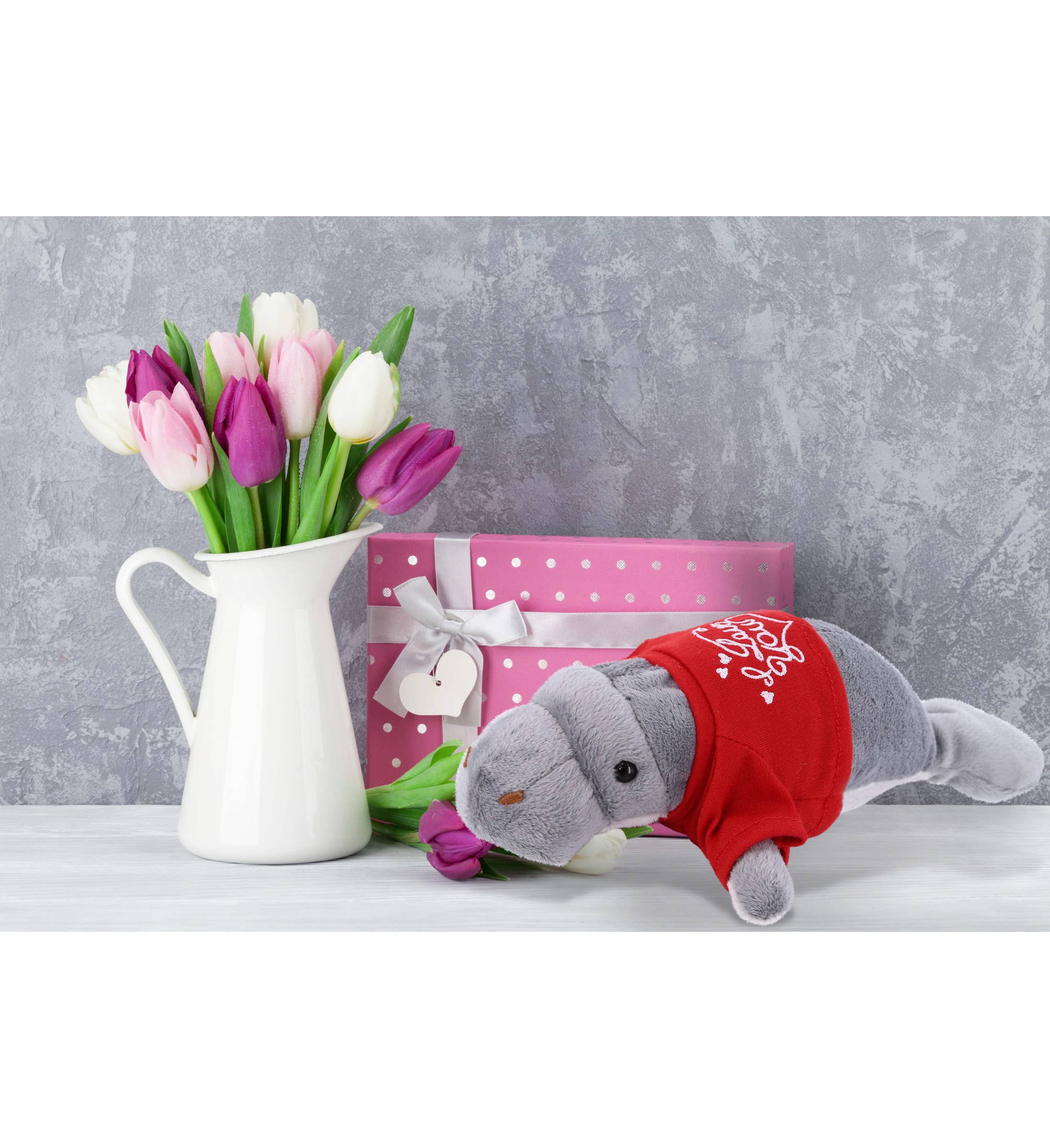 Cota Global - Vendita all'ingrosso Peluche - Bambini e neonati - Peluche Ti Amo Manato Grigio - Collezione Selvaggia 95