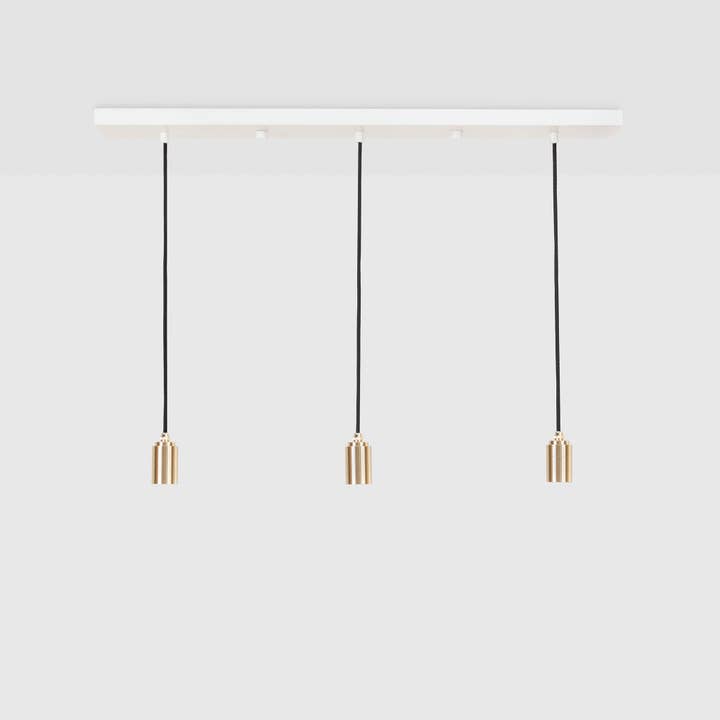 Linear Triple Pendant in Brass for wholesale by Tala