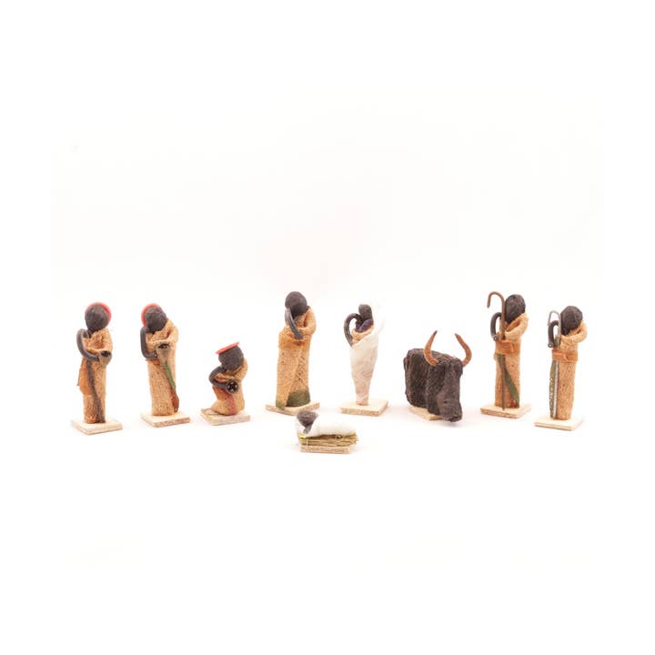Bark Cloth Figurine Nativity for wholesale by Ornaments 4 Orphans