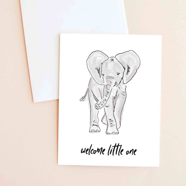 Willkommen Kleiner - Grußkarte für den Großhandel von Made by Marigold