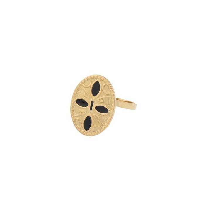 Enamel Gold Plated Ring for wholesale by Sansira Jewelry