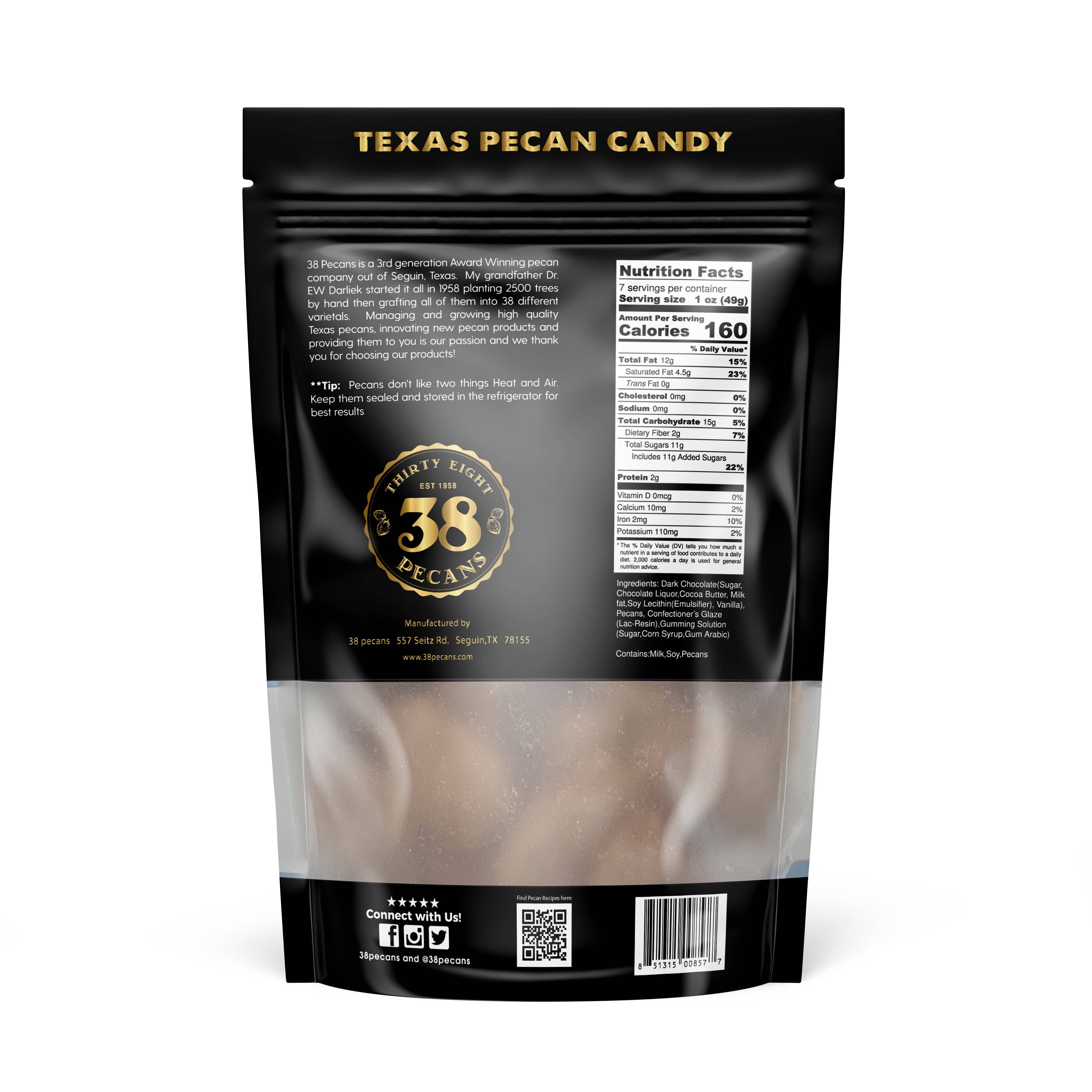 38 Pecans – Doces cobertos de chocolate por atacado – Nozes de chocolate amargo1