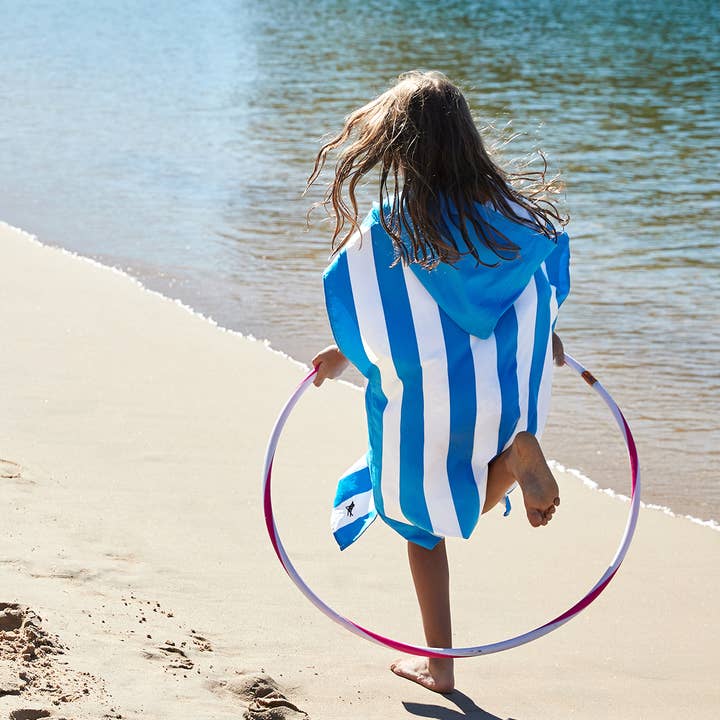 Until Pty Ltd - Wholesale Poncho towel – Child & baby - Dock & Bay Poncho Kids Cabana Collection 100% Recycled Bondi Blue7