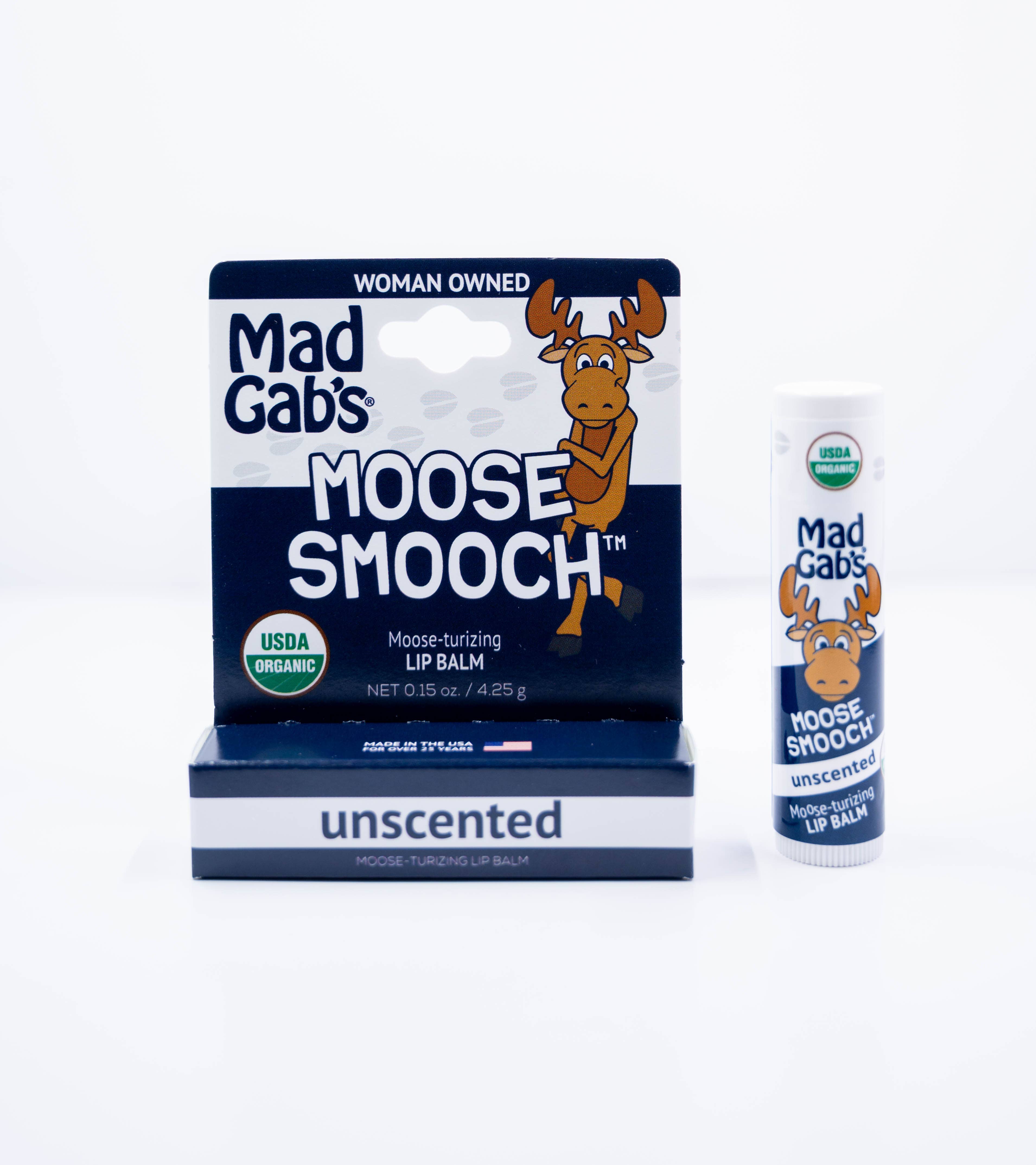 Mad Gab's - Wholesale Lip Balm - Organic Moose Smooch Lip Balm Single Peg10