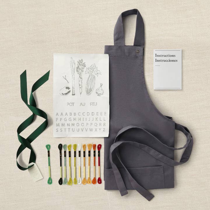 The DMC Group – wholesale Embroidery/cross-stitch supplies – Personalised Apron – DMC Gift of Stitch – Embroidery Kit