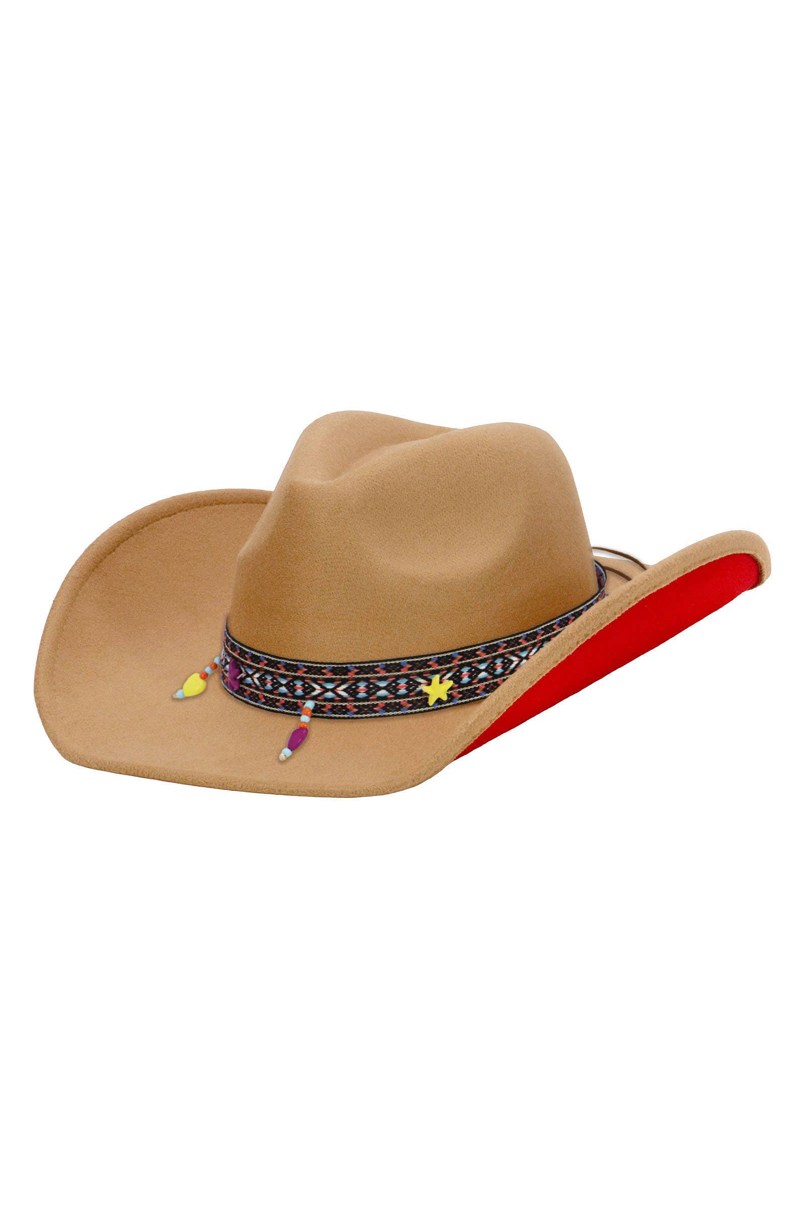 Cap Zone - Wholesale Cowboy Hat - Unisex - Navajo Baja Band Two Tone Felt Cowboy Hat0
