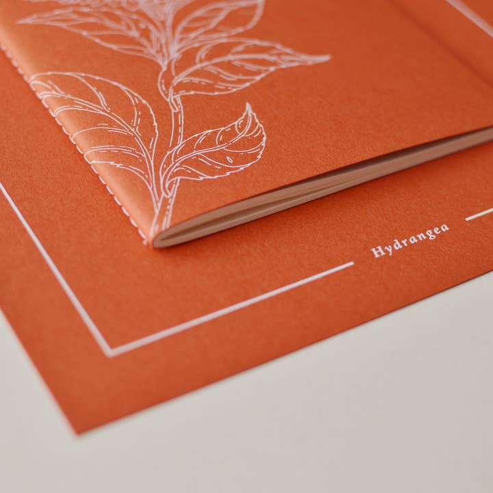 Hydrangea dal nostro giardino - set stampa + quaderno per la vendita all'ingrosso da parte di BEIJA-FLOR