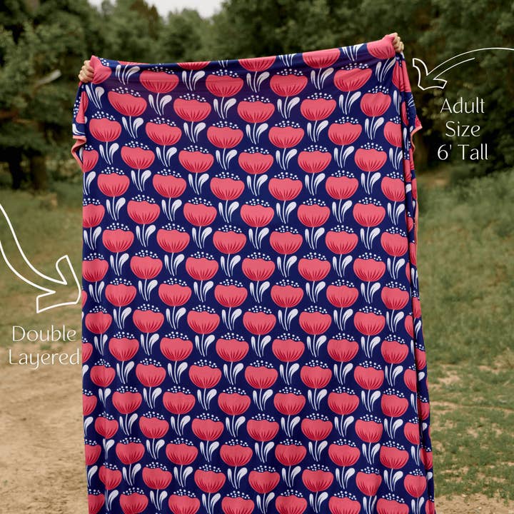 Pipermoon - Venta al por mayor Mantas de sofá - Manta Envolvente para Adultos Poppy6