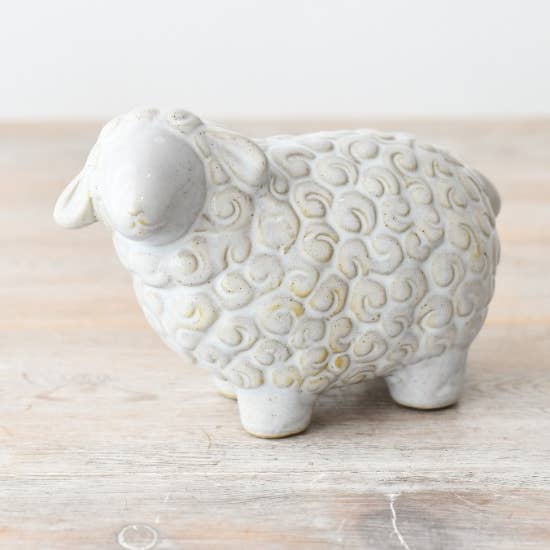 Ornamento Pecora in Piedi, 14 cm per la vendita all'ingrosso da parte di Gainsborough Giftware x Portland Living