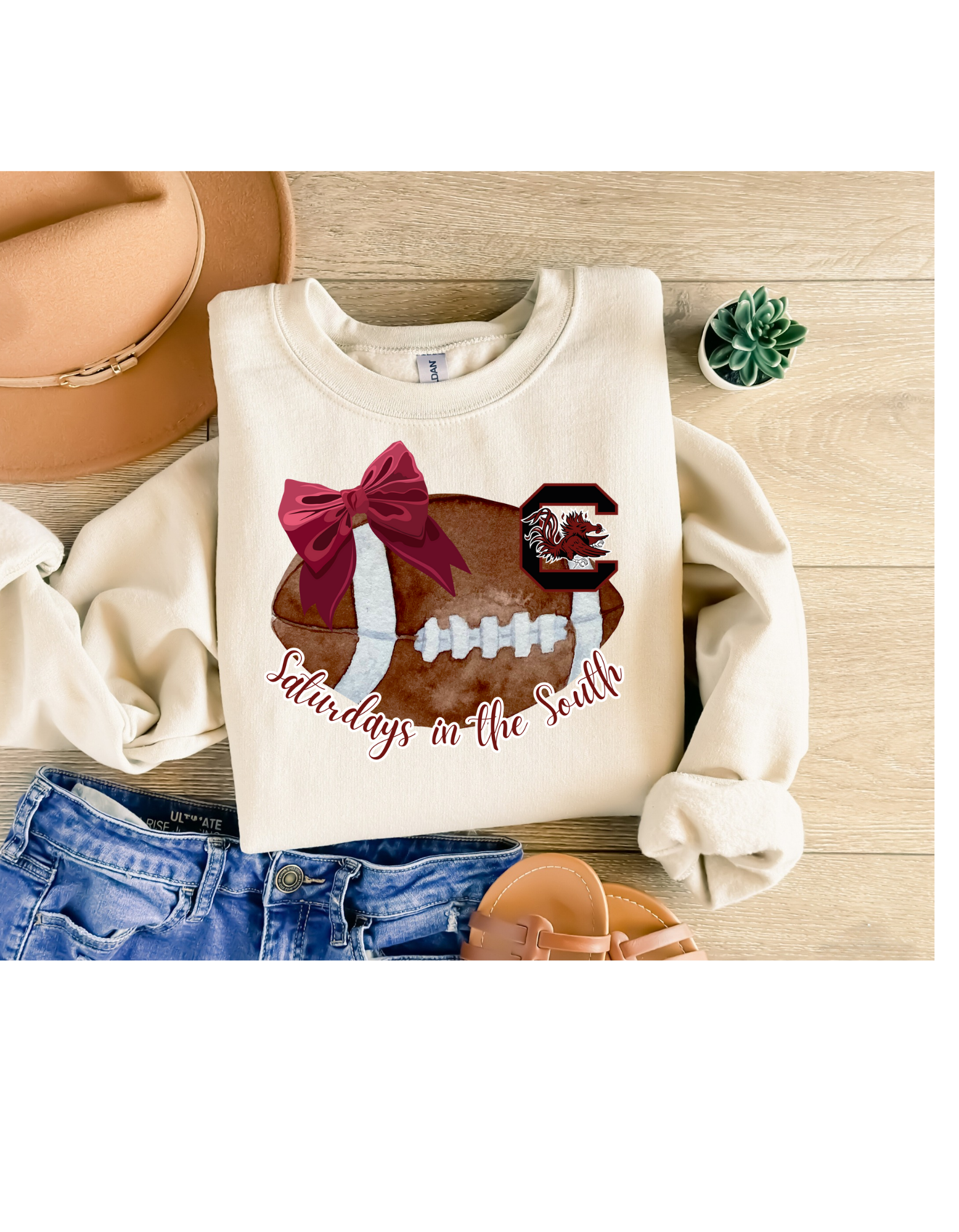 4 little hearts - Wholesale Graphic Sweatshirt - Women's - Gamecocks saturdays in the south sweatshirt0