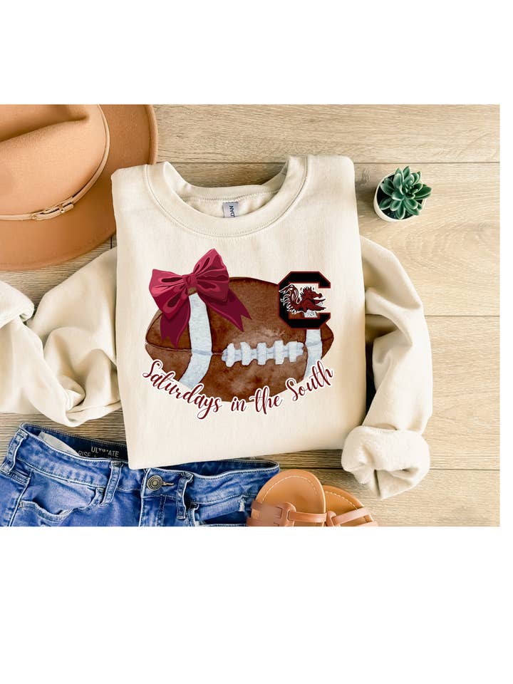 4 little hearts - Wholesale Graphic Sweatshirt - Women's - Gamecocks saturdays in the south sweatshirt