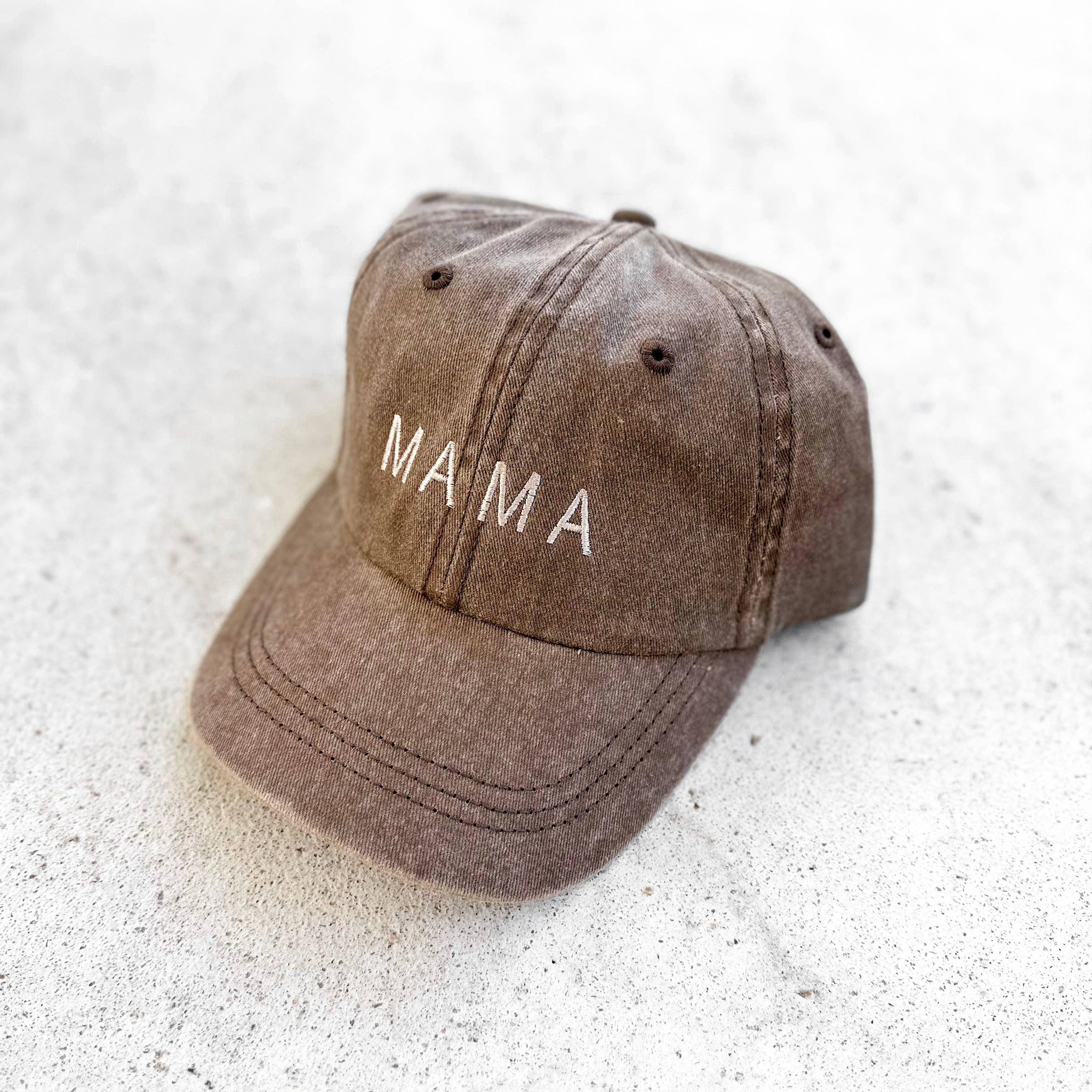 Merce and Company - Wholesale Baseball Cap - Women's - Mama Basic Tonal Embroidered Cap1