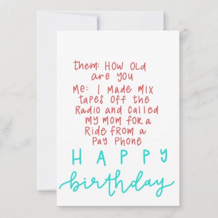 Ethel B Designs - Wholesale Birthday Card - How Old Are You
