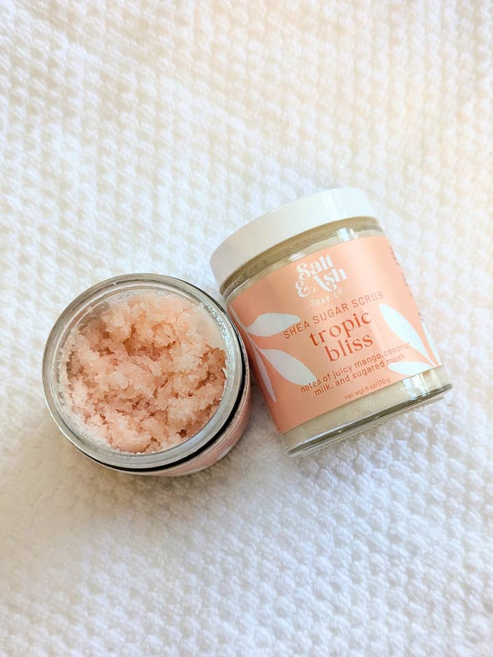 Tropic Bliss Sugar Body Scrub for wholesale by Salt & Ash Soap Co