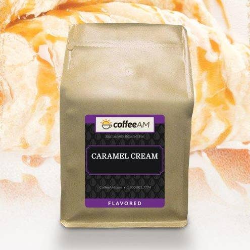 Caramel Cream Flavored Coffee for wholesale by CoffeeAM
