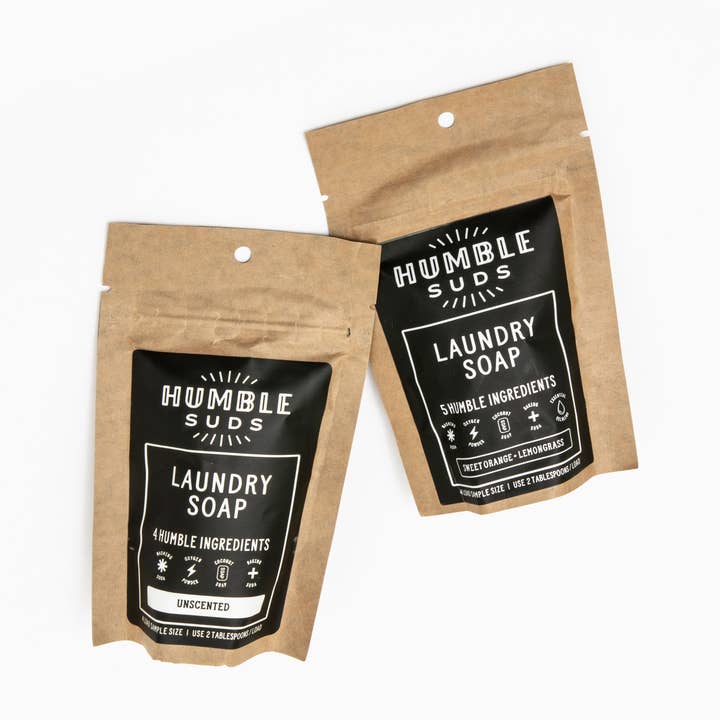 Laundry Soap Samples for wholesale by Humble Suds