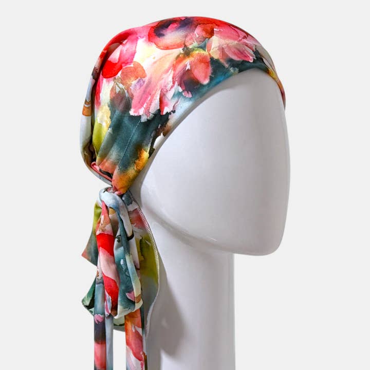 Women Chemo Headscarf. One size. Multi Pink for wholesale by Sibelle
