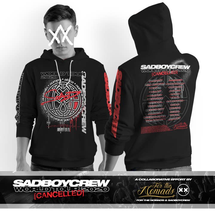 WORLD TOUR 2020 - Hoodie for wholesale by Sad Boy Crew