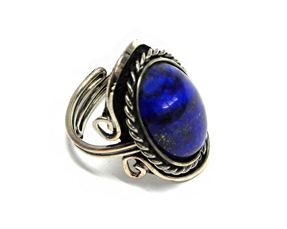 Pichincha - Wholesale Cocktail/Statement Ring - Semi Precious Stone Assorted Shape Adjustable Metal Ring12