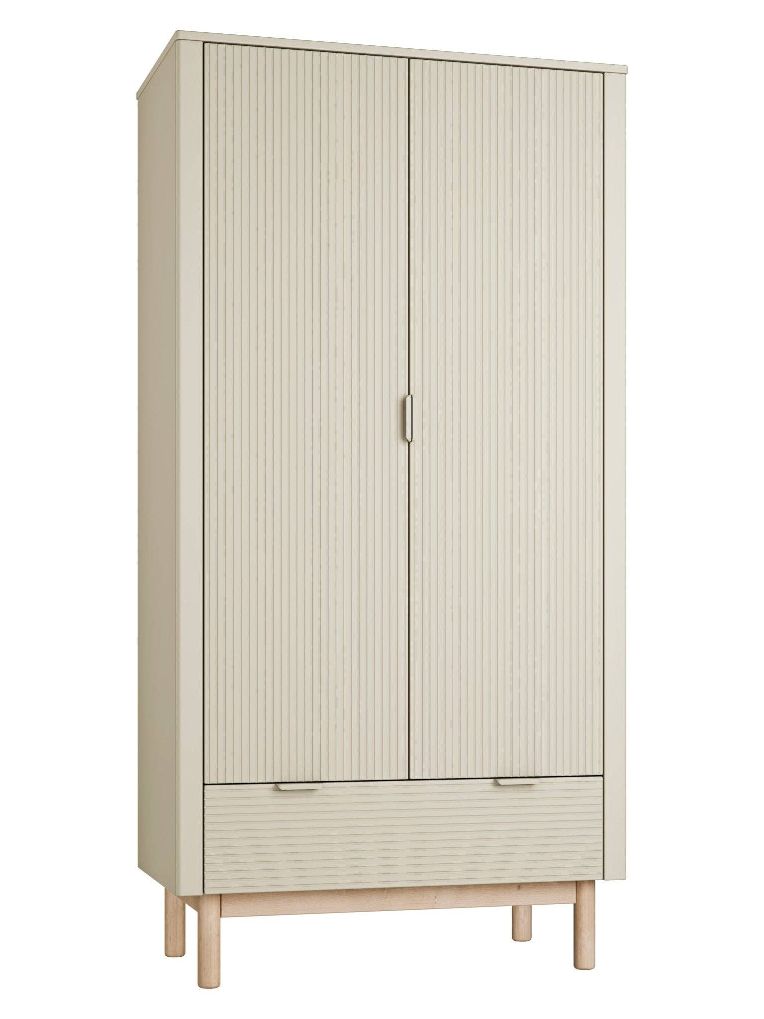 SCANDINAVIAN STORIES by MARTON - Wholesale Cabinet - Maria 2-door wardrobe + 1 drawer wardrobe Champagne color