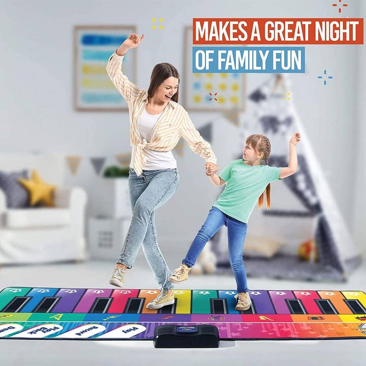 Play22 - Wholesale Musical Toy - Kids & Baby - 6 ft. Floor Piano Mat for Toddlers - Giant Piano Playmat3