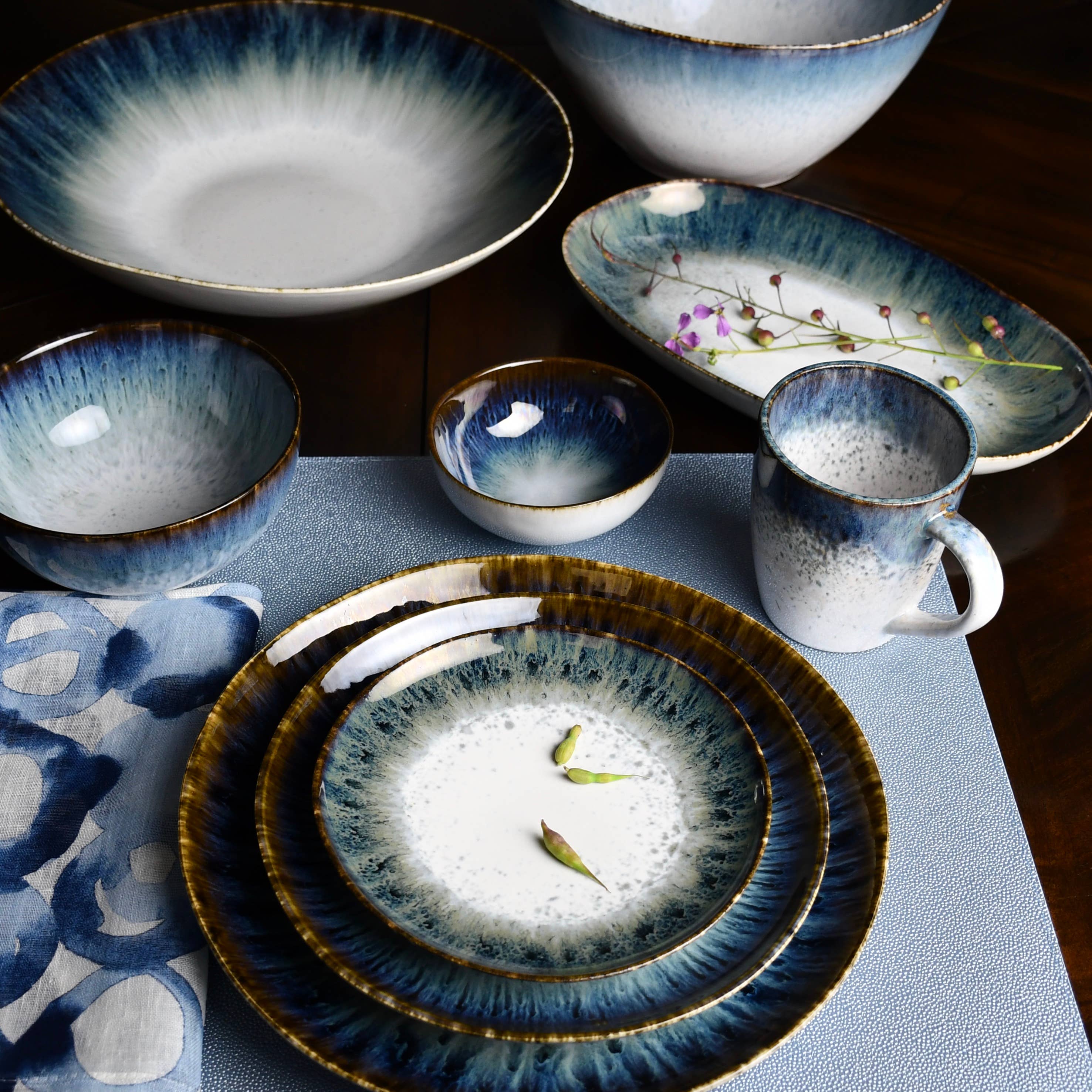 Carmel Ceramica - Vente Plateaux décoratifs - Cypress Grove Plateau ovale Moyen5