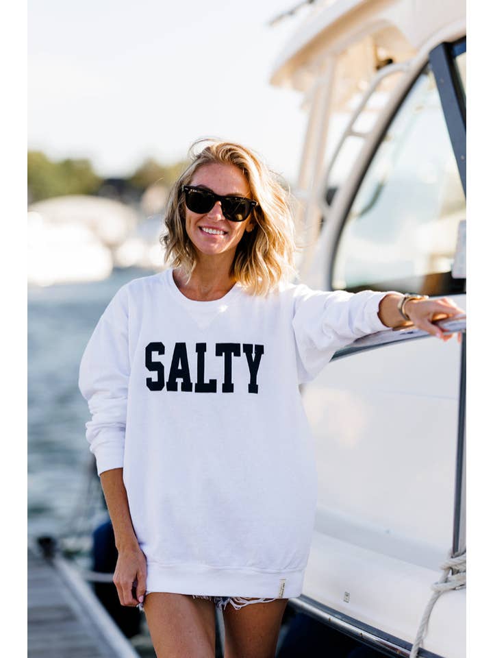 One Ocean Apparel Co.. - Wholesale Graphic Sweatshirt - Unisex - Salty Crewneck Sweatshirt1