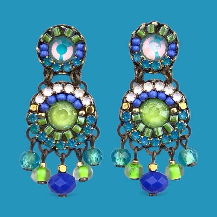 Thalassa-Kristallohrringe für den Großhandel von melizijewelry